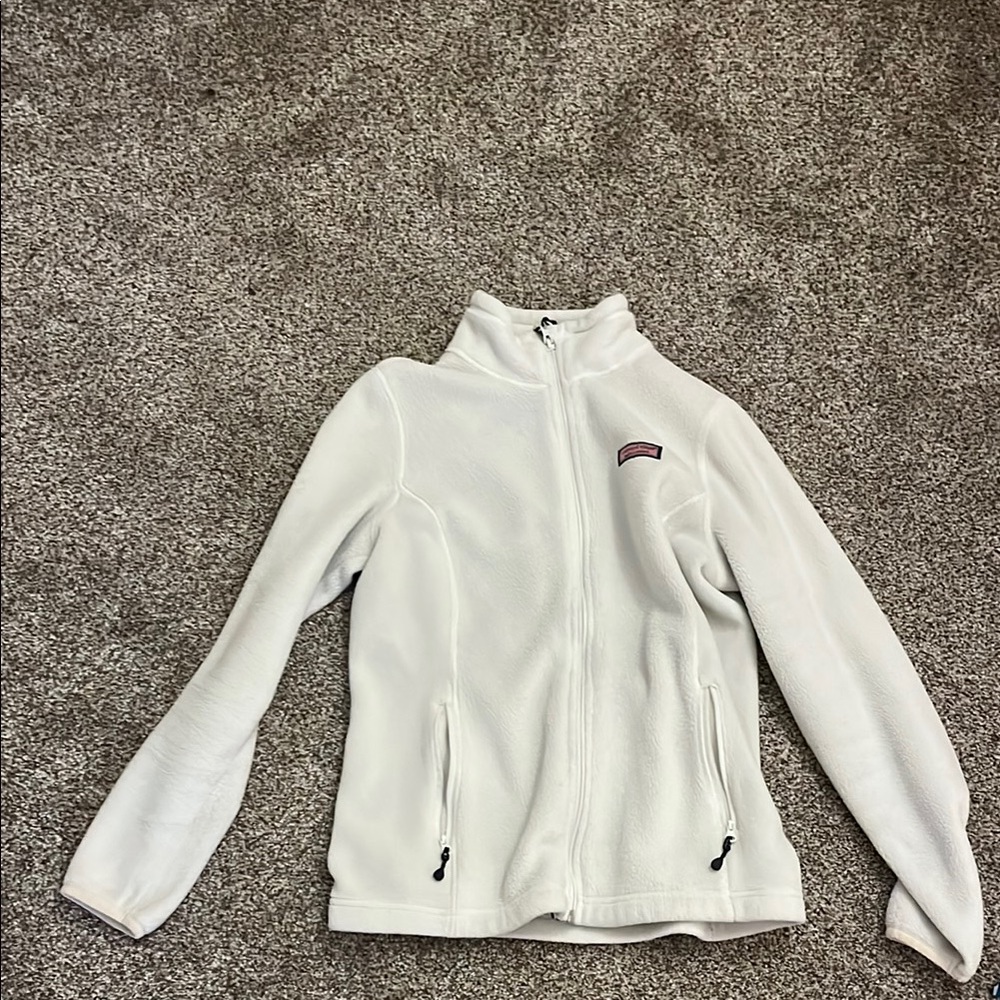 Vineyard Vines Navy and White Fleece Jacket